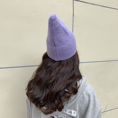 

Hat Womens autumn&winter Korean fashion wool hat fashion all kinds of knitted hat net red solid color warm earmuff hat man