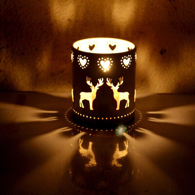 

Toponeto Xms Hollow Candle Holder Candlestick Creative Christmas Decor Party Decoration