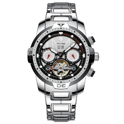 

TEVISE T816A Automatic Mechanical Movement Men Watch Self-Winding Manual Winding Wind-Up Skeleton Wrist Watch 3ATM Waterproof Lumi