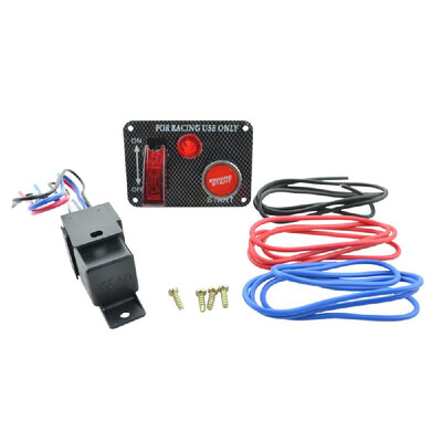 

Universal 12V Racing Car Ignition Switch Panel Engine Start Aircraft Kit with Relay