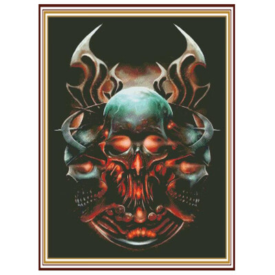 

100 5D DIY Diamond paintings Mosaic Wall Sticker skull three Cross Suitable for Home Puzzle birthdayweddinggardenDecor