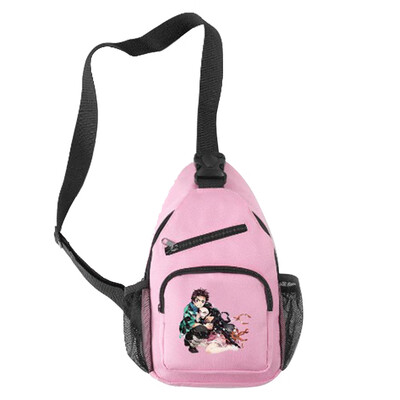 

Anime Demon Slayer Kimetsu no Yaiba Shoulder Bag Canvas Large Capacity School Bag Daypack