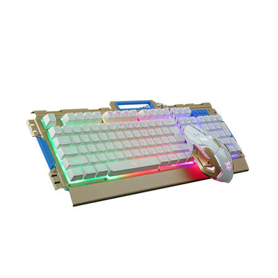 

Factory direct K33 wired metal light keyboard&mouse set USB esports game mouse&keyboard set