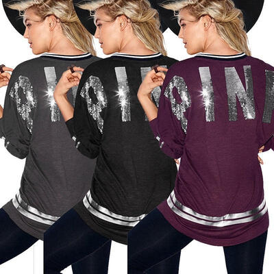 

Fashion Women Ladies Loose Casual Long Sleeve T-Shirt Cotton Blouse Tops T-Shirt