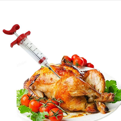 

Meat Marinade Flavor Injector Syringe Seasoning Sauce Cooking Poultry Turkey Chicken BBQ Tools