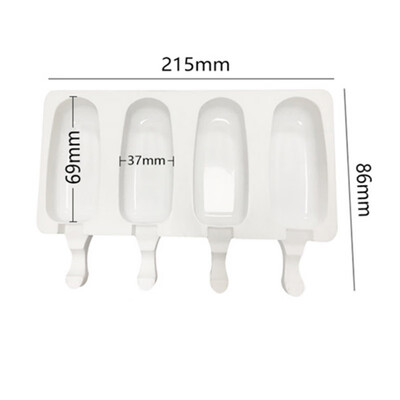 

DIY baking mold ice cream mold Ice cream mould 4 grid French style mini Ice Cream Mould 2018 new