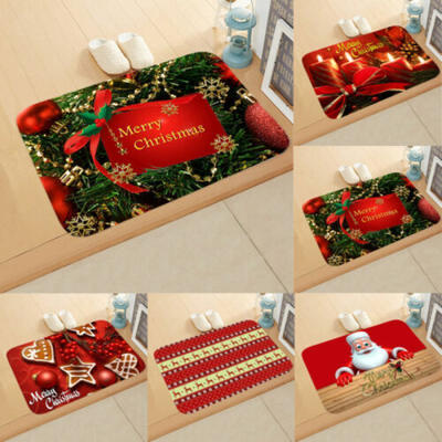 

Christmas Santa Reindeer Snowman Anti-slip Doormat Rug Floor Mat Bathroom Carpet