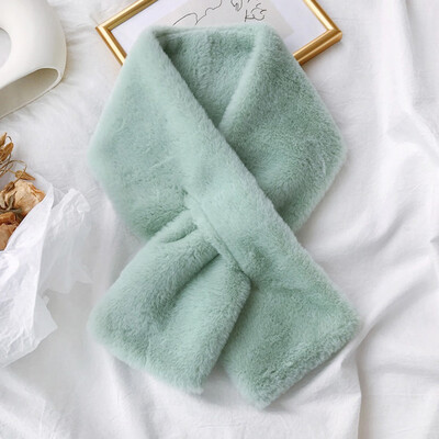 

Gobestart Women Fashion Winter Faux Fur Villus Scarf Outerwear Leopard Print Scarf Warm
