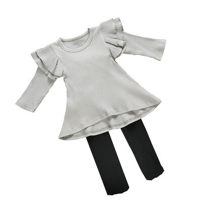 

Newborn Kids Baby Girls Long Sleeve Cotton Tops Pants Socks Outfits Set Clothes