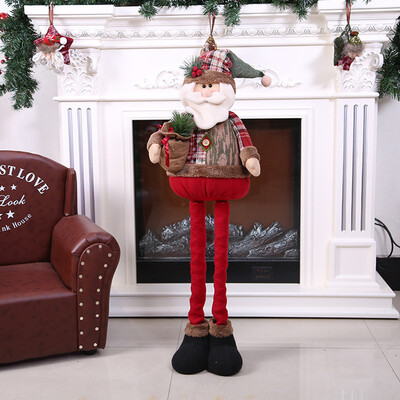 

〖Follure〗Christmas Ornaments Santa Claus Snowman Reindeers Toy Retractable Doll Home Gift