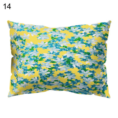 

Multicolor Flower Lemon Note Pillow Case Sofa Bed Car Cafe Decor Cushion Cover