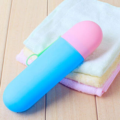 

Protect Toothbrush Tube Cover case Household Travel Candy Color Portable Dustproof Toothbrush Case Box