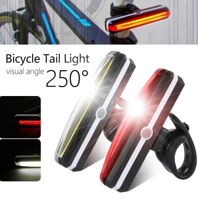 

New USB Rechargeable LED Mountain Bike Cycle Front Rear Tail Light Set Waterproof