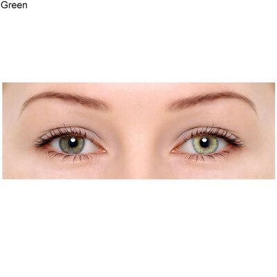 

1 Pair Colored Cosmetic Contact Lenses 0 Degree Women Yearly Use Makeup Eyewear