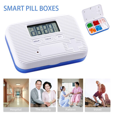 

Smart Timer Storage Medicine Box Daily Reminder Alarm Pill Case Dispenser