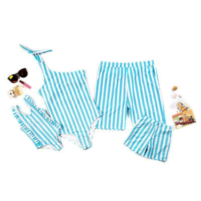 

Family Matching Swimsuit Mother Father Girls Boys One Pcs Swimwear Bikini Sets