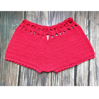 

WJ New Women Hot Summer Shorts Knie Crochet Plus Size Shorts Fashion Short Sexy Bikini For Beach F13