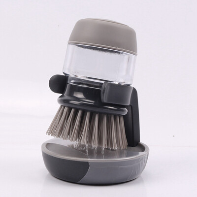 

jlfhyg Scrubber Soap Dispense Palm Wash Brush Cleaning Pan Pot Dish Bowl Kitchen Tool