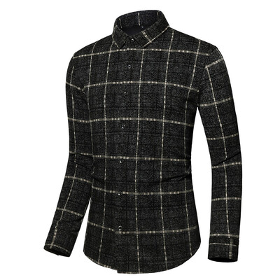 

Tailored Mens Casual Button Turn-Down Collar Slim Fit Long Sleeve Top Shirt Blouse