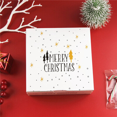 

Merry Christmas Candy Gift Boxes Deer&Xmas Tree Guests Packaging Boxes Bag Kids Party Gift