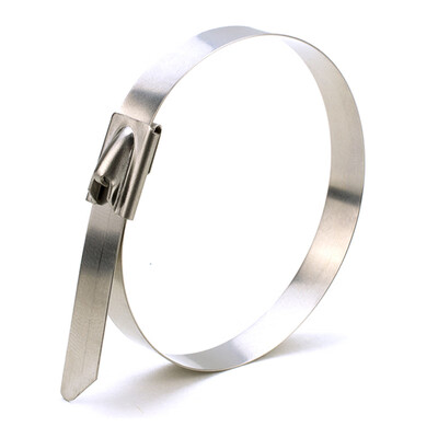 

Fuxing FX020 304 stainless steel cable tie self-locking metal white steel strap tie wire metal strapping 46500mm100 root