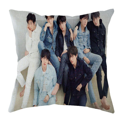 

Kpop BTS Pillowcase Love Yourself Answer" Square Throw Pillow Covers Bangtan Boys Printed Pillow Case Cushion Covers Pillowcase