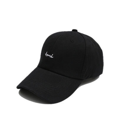 

Hat womens summer fashion small letters embroidered baseball cap mens outdoor casual visor Korean version of simple Cap tide