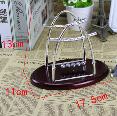 

Gobestart Arc-shaped Newtons Cradle Balance Ball Science Puzzle Fun Desk Toy