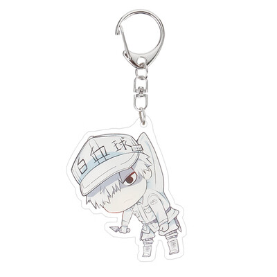 

Fat Bear Anime Cells at Work Cute Acrylic Keychain Phone Strap Charm