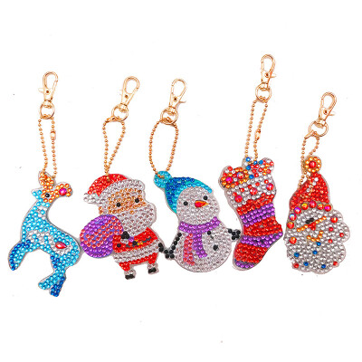 

Fashionable And Prevalent Key Chain DIY Diamond Painting Key Chain Lovely Cartoon Christmas Series Popular DIY Accessories