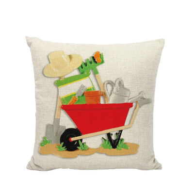 

Tailored Happy Christmas Pillow Cases Linen Sofa Cushion Cover Home Decor Pillow Case