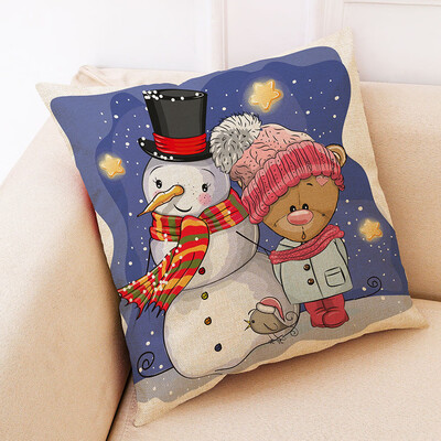 

〖Follure〗Christmas Home Decor Cushion Cover Graffi Style Throw Pillowcase Pillow Covers