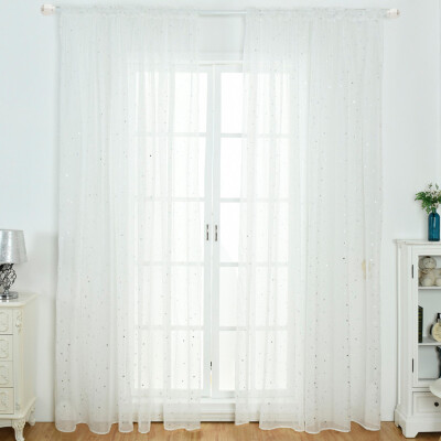 

Gobestart 1Pcs Solid Window Curtain Drape Panel Daylight Protection Sheer Scarf Valances