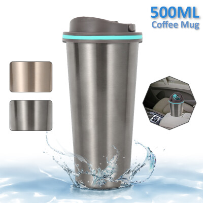 

500ML Stainless Steel Leakproof Insulated Thermal Travel Coffee Mug Cup Flask