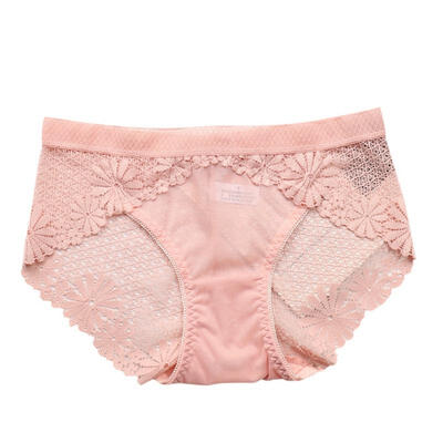 

Ladies underwear Sexy Lace Free Size Transparent Lingerie Briefs Female Seamless Tempting Pretty Briefs Mid Waist Intimates 2019