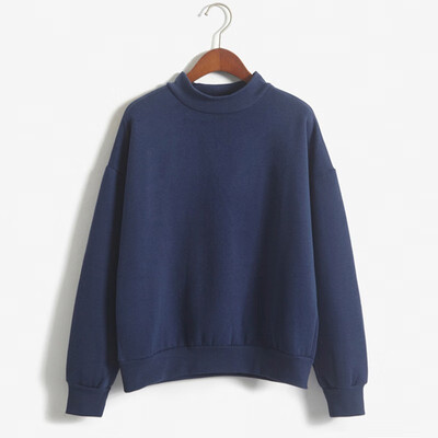 

Sweatshirt Female Autumn Winter Long Sleeve Loose Fleece Pullover Tops Women Simple Basic Daily Casual Solid plus size Clothes