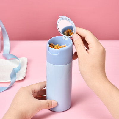 

Gobestart Mirror Storage Cup Cover Stainless Steel Vacuum Flask Travel Water Bottle
