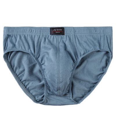 

Plus Size Mens Sexy Cotton Underwear Briefs Men Low Rise Brief Underwear Solid Color Stretch Breathable Briefs