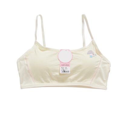

Girls Cotton Bra Sports Underwear for Teenager White Print Girl Training Bra Children Kids Underwear Clothing 8-16T