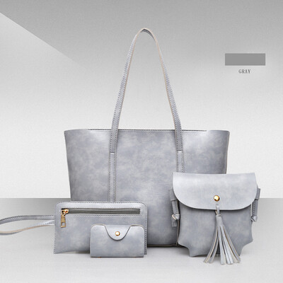 

Tailored Fashion Composite Bag Shoulder Crossbody Handbag Phone Bag For Women Girls 4Pcs