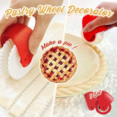 

Gobestart Pizza Pastry Cutter Pastry Pie Decoration Cutter Plastic Wheel Roller