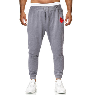 

Gobestart Mens New Fashion Casual Outdoor Sports Running Drawstring Printing Long Pants