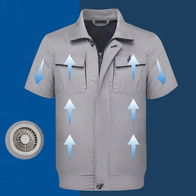 

Toponeto Summer Air Conditioning Heatstroke Countermeasures Outdoor Working Clothes Top