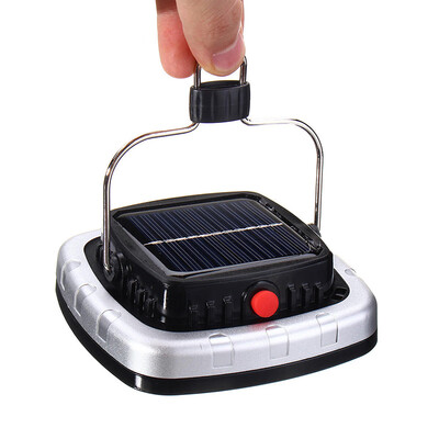 

New Portable 3W 300LM COB LED Solar Lantern USB Rechargeable Camping Tent Light Emergency Lamp
