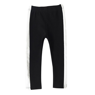 

Autumn Children Soft Comfy Cotton Pants Baby Girls Elastic Waist Stripe Design Leggings for Toddler Kids Trouser