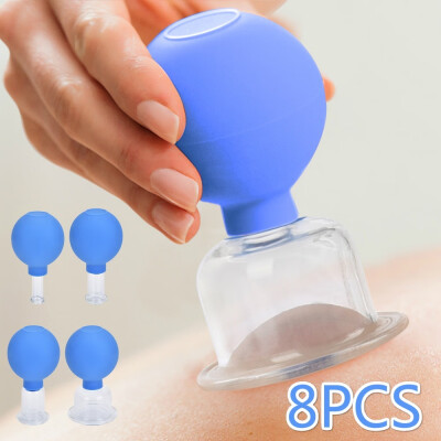 

48pcs Vacuum cupping cups set of glass rubber head Anti cellulite massage therapy Chinese cupping cans