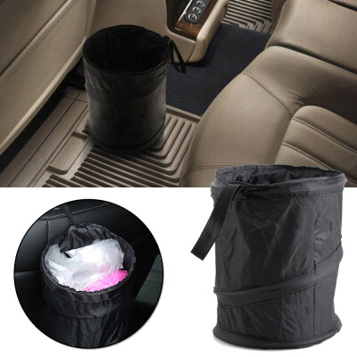 

Hanging Car Rubbish Bin Holder Trash Dust Garbage Waste Basket Black Oxford Can