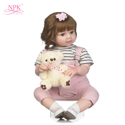 

20in Reborn Baby Rebirth Doll Kids Gift Soft Half Body Silica Gel Girl