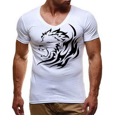 

Toponeto Summer Mens Fashion Casual Letter Solid Color Print Short Sleeve T-Shirt Blouse