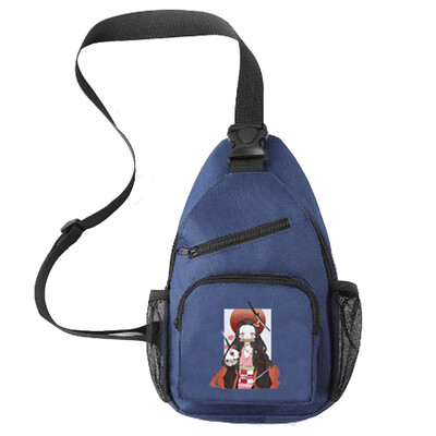 

Anime Demon Slayer Kimetsu no Yaiba Shoulder Bag Canvas Large Capacity School Bag Daypack